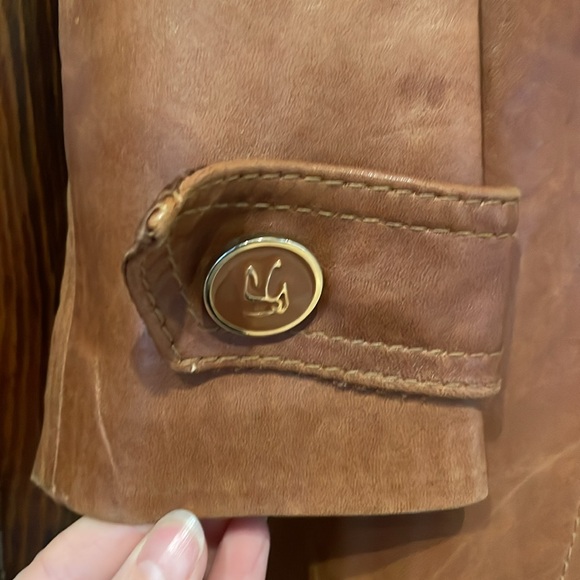 Gorgeous, timeless, leather jacket Napa y ante skin gear size 8 (more like a 4) - Picture 5 of 8